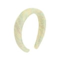thumbnail image 1 of Unique Bargains 1 Pc Furry Braided Wool Headbands Yellow, 1 of 6