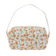 thumbnail image 1 of Unique Bargains 1 Pc Gardenia Style Drawstring Makeup Bag for Vacation Orange Polyester, 1 of 6