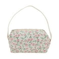 thumbnail image 1 of Unique Bargains 1 Pc Gardenia Style Drawstring Makeup Bag for Vacation Pink Polyester, 1 of 6