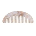 thumbnail image 1 of Unique Bargains 1 Pc Geometric Semicircle Wide Tooth Comb Gray Purple Acetate Sheet, 1 of 5