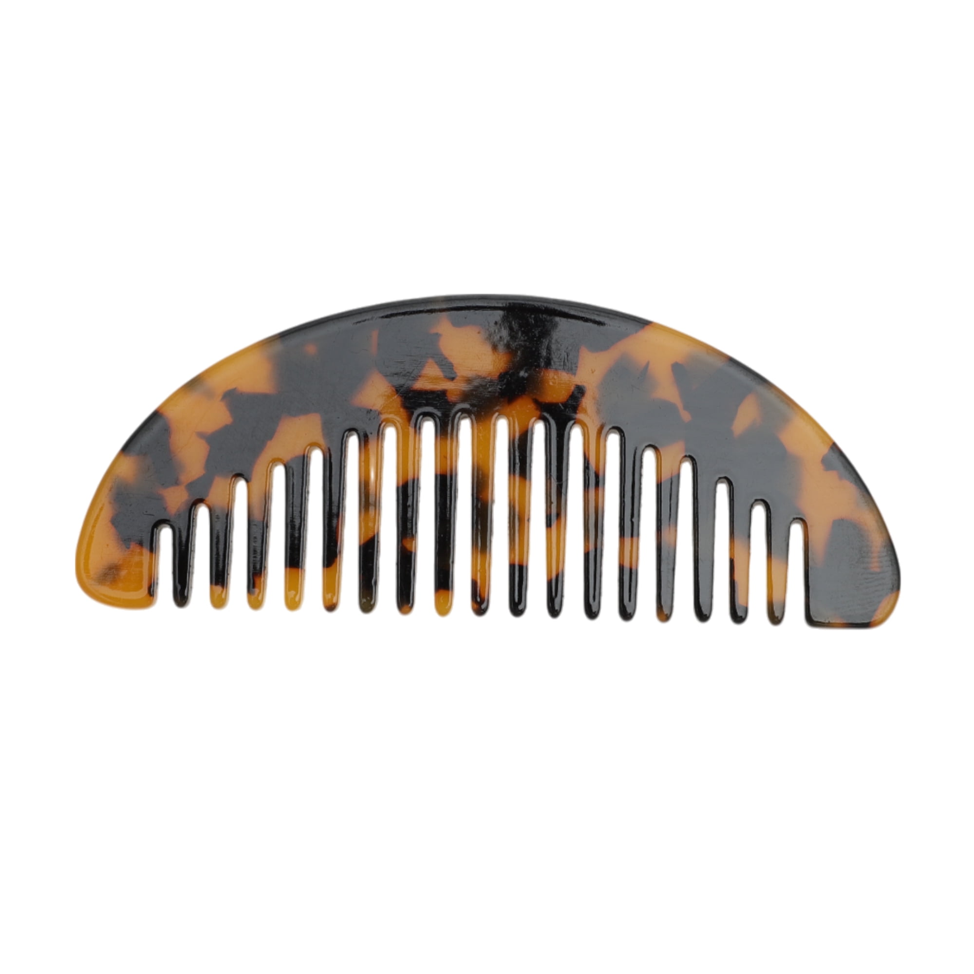 Unique Bargains 1 Pc Geometric Semicircle Wide Tooth Comb for All Hair Types Brown