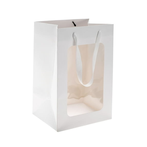 Unique Bargains 1 Pc Gift Bags Handheld Gift Packaging Medium White