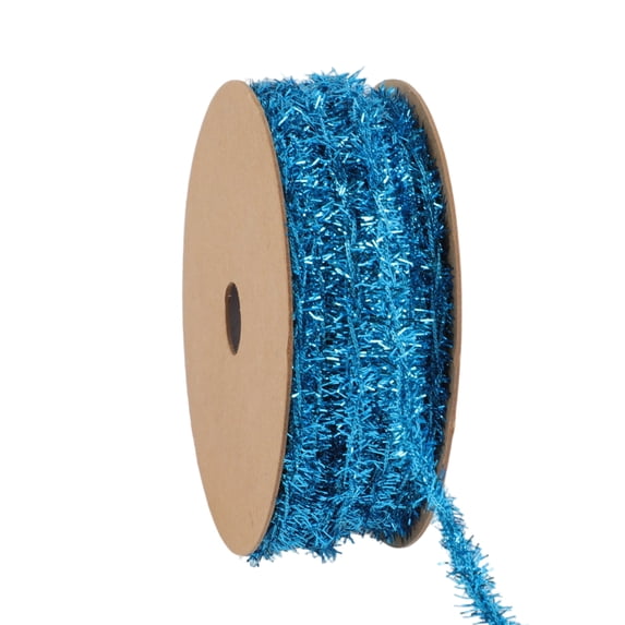 Unique Bargains 1 Pc Gift Ribbon Fur Ribbon Trim Curl Ribbon Blue ...