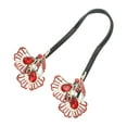 thumbnail image 1 of Unique Bargains 1 Pc Ginkgo Leaf Hair Clips for Home Gold Tone Red, 1 of 5
