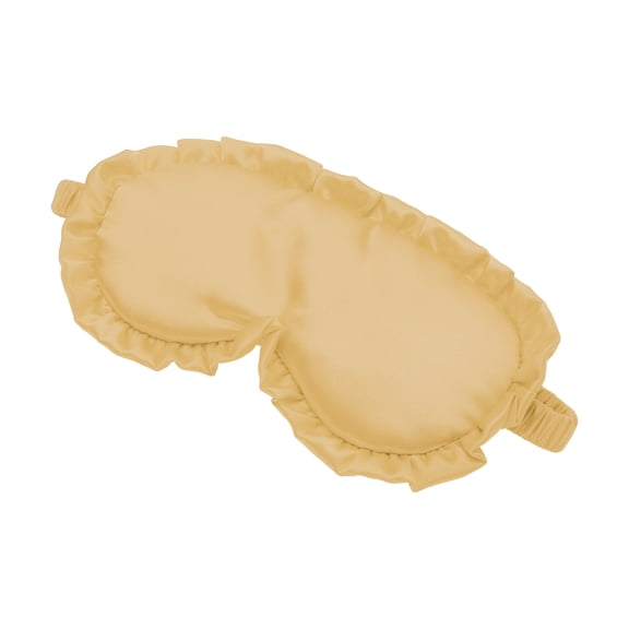 1 Pc Sleep Mask Soft Eye Shade Cover for Light for Travel for Rest Gold Tone