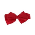 thumbnail image 1 of Unique Bargains 1 Pc Grace Bow Ribbon French Barrette Hair Clips for Home Red, 1 of 5