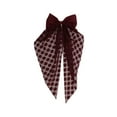 thumbnail image 1 of Unique Bargains 1 Pc Grace Bow Ribbon Hair Clips Wine Red, 1 of 5