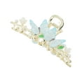 thumbnail image 1 of Unique Bargains 1 Pc Grace Butterfly Hair Clips for Home Gold Tone Blue, 1 of 5