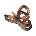 thumbnail image 1 of Unique Bargains 1 Pc Grace Cross Hair Clips for Home Bright Brown, 1 of 5
