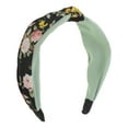 thumbnail image 1 of Unique Bargains 1 Pc Grace Cross Wide Headbands for Women Black Green, 1 of 6