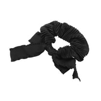 Unique Bargains 1 Pc Grace Hair Scarf Scrunchies Hair Ties Black
