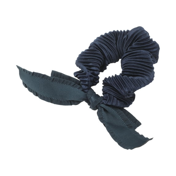 Unique Bargains 1 Pc Grace Hair Scarf Scrunchies Hair Ties Navy Blue