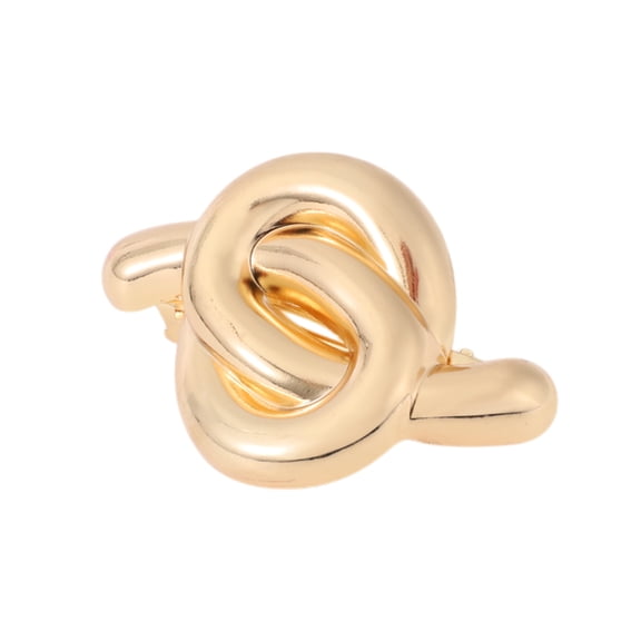 Unique Bargains 1 Pc Grace Irregular Hair Clips for Home Gold Tone