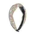 thumbnail image 1 of Unique Bargains 1 Pc Grace Porcelain Pattern Wide Cross Knot Headbands for Women Pink, 1 of 6