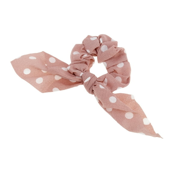 Unique Bargains 1 Pc Grace Rabbit Ears Hair Ties Hair Bands Pink