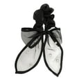 thumbnail image 1 of Unique Bargains 1 Pc Grace Rhinestones Bow Scrunchie Hair Elastic Band Black, 1 of 5