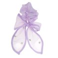 thumbnail image 1 of Unique Bargains 1 Pc Grace Rhinestones Bow Scrunchie Hair Elastic Band Purple, 1 of 5
