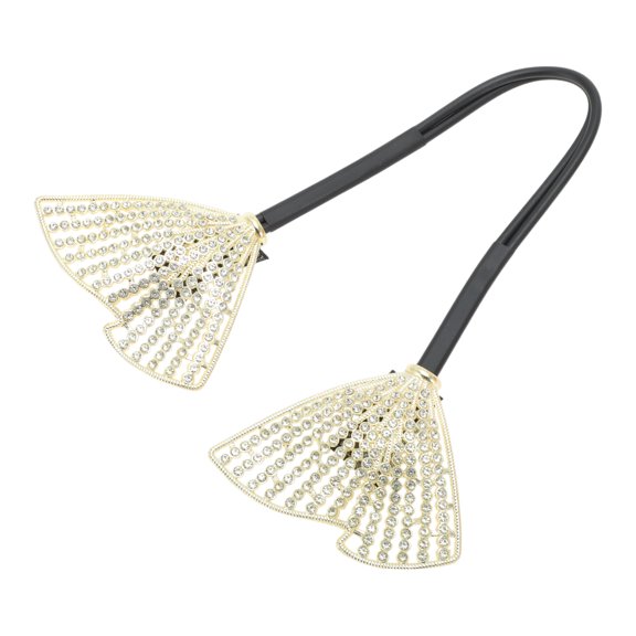 Unique Bargains 1 Pc Grace Rhinestones Hair Clips for Home Silver Tone