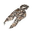 thumbnail image 1 of Unique Bargains 1 Pc Grace Tie Triangle Ribbon Scrunchies Coffee Color, 1 of 5