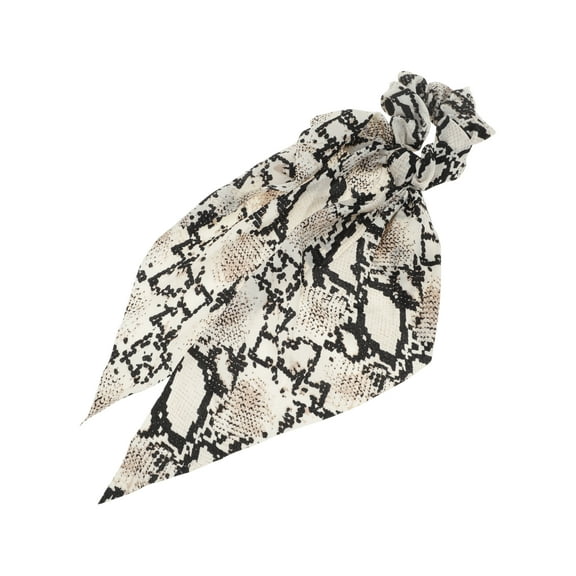 Unique Bargains 1 Pc Grace Tie Triangle Ribbon Scrunchies Light Coffee Color