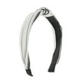 thumbnail image 1 of Unique Bargains 1 Pc Grace Wide Cross Knot Headbands for Women White, 1 of 6