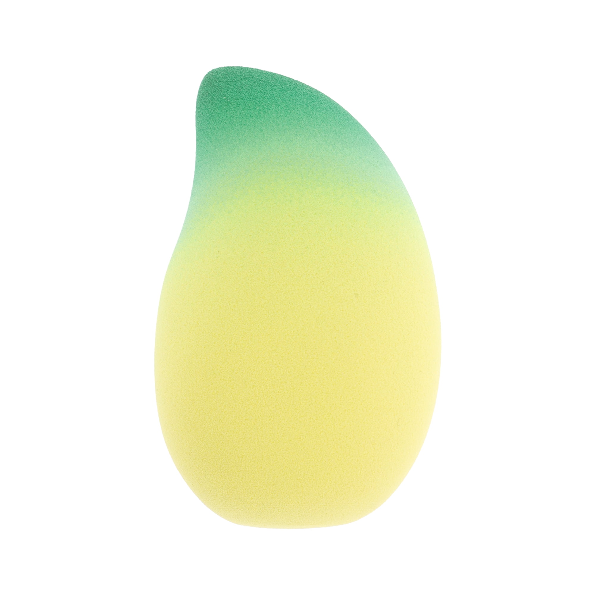 Unique Bargains 1 Pc Gradient Mango Face Makeup Sponge Yellow, Green