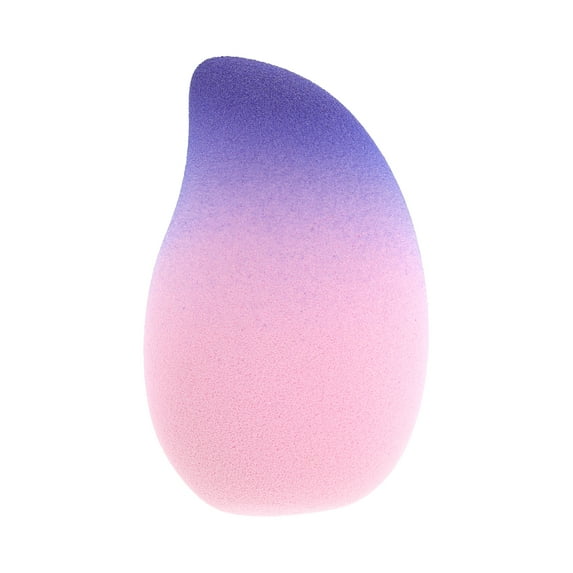 Unique Bargains 1 Pc Gradient Mango Face Makeup Sponge for Bedrooms Pink Blue Hydrophilic Polyurethane