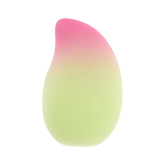 Unique Bargains 1 Pc Gradient Mango Face Makeup Sponge for Makeup Application Green, Red