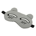 thumbnail image 1 of Unique Bargains 1 Pc Gray Cartoon Cunning Expression Sleep Mask Soft Eye Shade Cover for Travel for Rest, 1 of 2