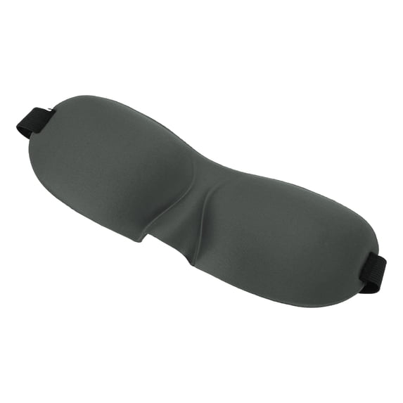 Unique Bargains 1 Pc Gray Elastic Band 3D Sleep Mask Breathable 3D Eye Shade Cover for Rest