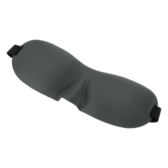 Unique Bargains 1 Pc Gray Elastic Band 3D Sleep Mask Breathable 3D Eye Shade Cover for Rest