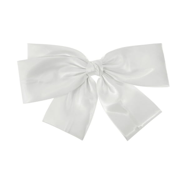 Unique Bargains 1 Pc Hair Barrettes Fashion Oversized Bow Hair Clip White