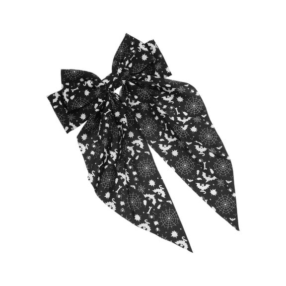 Unique Bargains 1 Pc Hair Barrettes Halloween Funny Hair Clip for Women Black White