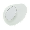 thumbnail image 1 of Unique Bargains 1 Pc Hair Brush Leaf Shape Scalp Scrubber White, 1 of 6