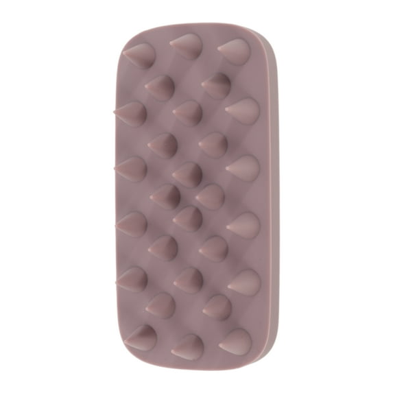Unique Bargains 1 Pc Hair Brush Soap-shaped Scalp Scrubber Purple
