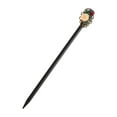 thumbnail image 1 of Unique Bargains 1 Pc Hair Chopstick Classic Retro Style Hair Hairpin Black Yellow, 1 of 5