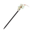 thumbnail image 1 of Unique Bargains 1 Pc Hair Chopstick Classic Three-petal Flower Tassel Hair Hairpin Black Green, 1 of 5