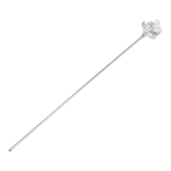 Unique Bargains 1 Pc Hair Chopstick Lotus Hair Hairpin for Women Silver Tone