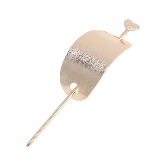 Unique Bargains 1 Pc Hair Chopstick Semicircle Hair Hairpin for Women Rose Gold Tone