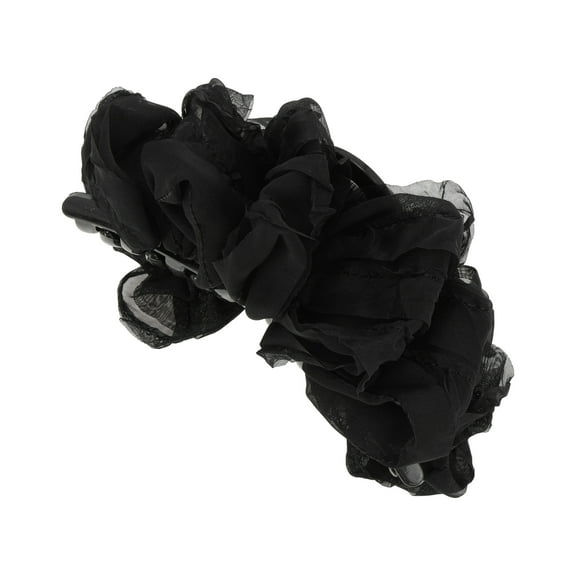 Unique Bargains 1 Pc Hair Clip Bow Pattern Claw Clip 5.12"x1.77"x2.56" Black