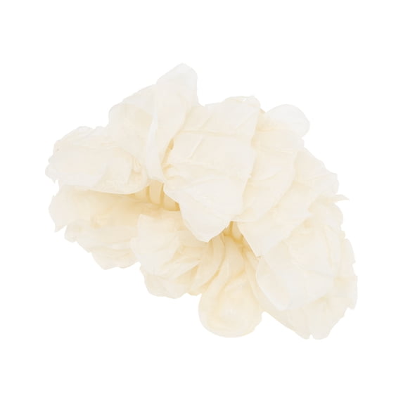 Unique Bargains 1 Pc Hair Clip Bow Pattern Claw Clip 5.12"x1.77"x2.56" White