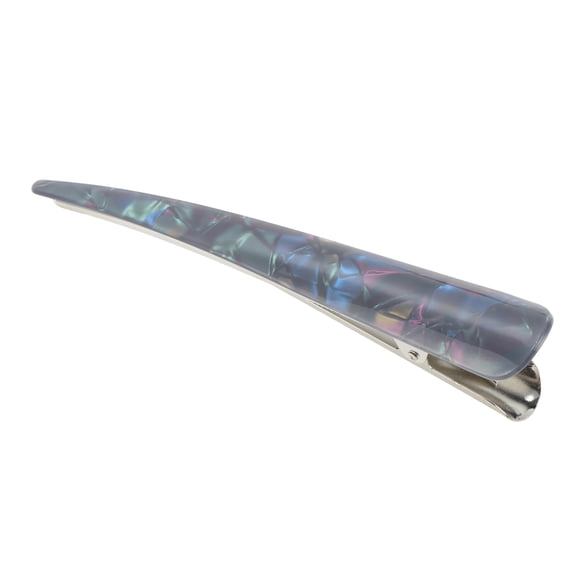Unique Bargains 1 Pc Hair Clip Colorful Pattern Hair Clips Gray