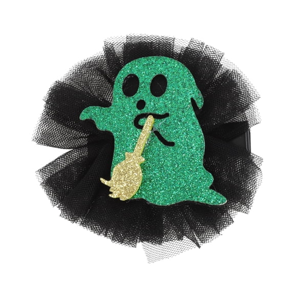 Unique Bargains 1 Pc Hair Clip Fashion Halloween Duckbill Clip Lace Monster Hair Barrettes Black Green
