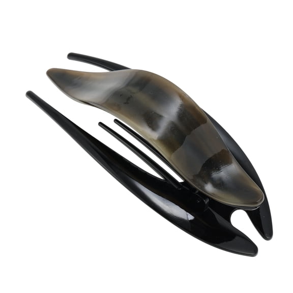 Unique Bargains 1 Pc Hair Clip Fish Tail Hair Clips Brown Gray
