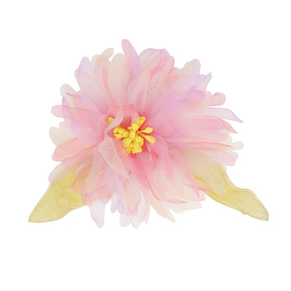 Unique Bargains 1 Pc Hair Clip Flowers Pattern Decorative Hairpin 3.54" Light Pinkish Purple