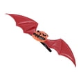 thumbnail image 1 of Unique Bargains 1 Pc Hair Clip Halloween Bat Wing Pumpkin Hair Clips for Women Red, 1 of 5
