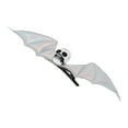 thumbnail image 1 of Unique Bargains 1 Pc Hair Clip Halloween Funny Bat Wing Skull Hair Clips for Women Silver Tone, 1 of 5