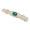 thumbnail image 1 of Unique Bargains 1 Pc Hair Clip Rhinestones Hair Clips Green, 1 of 5