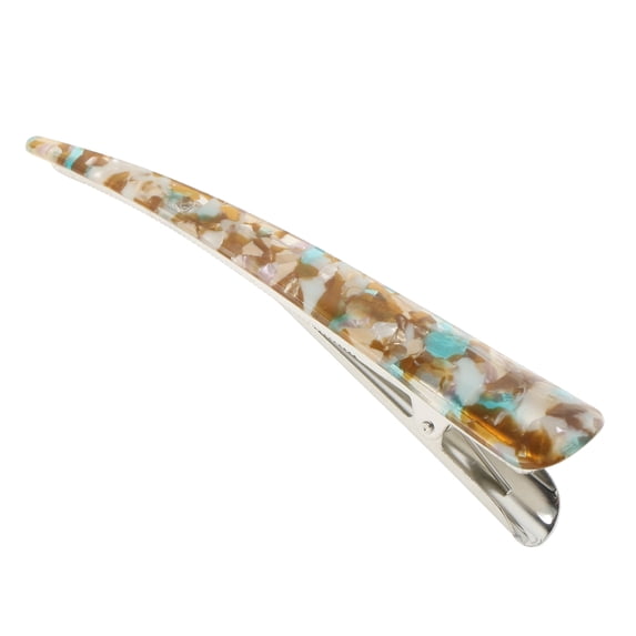 Unique Bargains 1 Pc Hair Clip Texture Pattern Hair Clips Brown