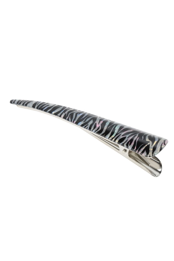 1 Pc Hair Clip Zebra Stripe Hair Clips Colorful Black